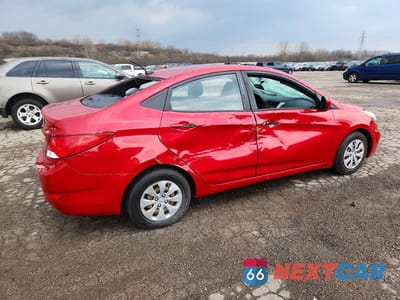 Trzecie zdjęcie samochodu z tyłu: 2017 HYUNDAI ACCENT SE VIN:KMHCT4AE0HU240994 - miniatura