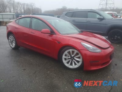 Czwarte zdjęcie samochodu z boku: 2023 TESLA MODEL 3 VIN:5YJ3E1EA8PF434409 - miniatura