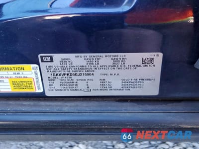 Zdjęcie 12 z 12 samochodu: 2016 GMC ACADIA SLE VIN:1GKKVPKD6GJ216964 - miniatura