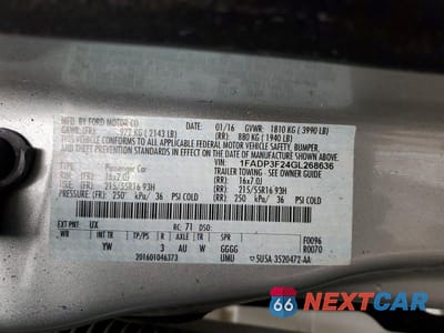 Zdjęcie 12 z 12 samochodu: 2016 FORD FOCUS SE VIN:1FADP3F24GL268636 - miniatura