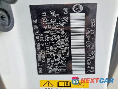 Zdjęcie 13 z 13 samochodu: 2019 LEXUS ES 350 F SPORT VIN:58ABZ1B11KU042526 - miniatura