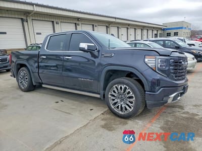 Czwarte zdjęcie samochodu z boku: 2023 GMC SIERRA K1500 DENALI ULTIMATE VIN:1GTUUHE86PZ191299 - miniatura