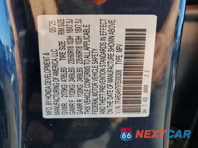Zdjęcie 13 z 13 samochodu: 2026 HONDA CR-V EXL VIN:7FARS4H79TE000308 - miniatura