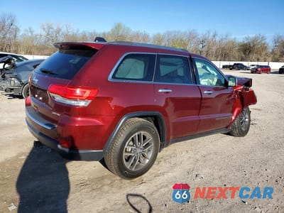 Trzecie zdjęcie samochodu z tyłu: 2018 JEEP GRAND CHEROKEE LIMITED VIN:1C4RJEBG1JC277686 - miniatura