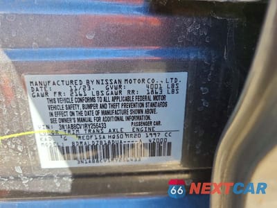 Zdjęcie 13 z 13 samochodu: 2024 NISSAN SENTRA SV VIN:3N1AB8CV1RY256433 - miniatura