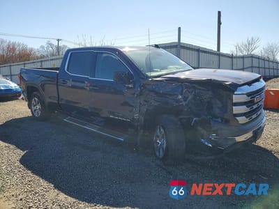 Czwarte zdjęcie samochodu z boku: 2024 GMC SIERRA K1500 SLE VIN:3GTPUBEK3RG228690 - miniatura