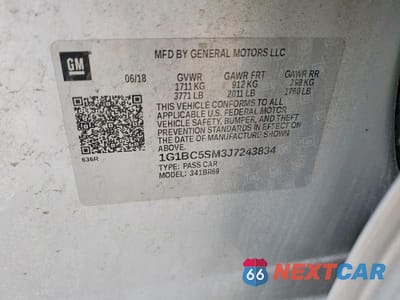 Zdjęcie 13 z 13 samochodu: 2018 CHEVROLET CRUZE LS VIN:1G1BC5SM3J7243834 - miniatura