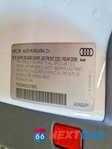 Zdjęcie 13 z 13 samochodu: 2018 AUDI TT VIN:TRUC5AFV0J1013906 - miniatura
