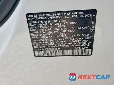 Zdjęcie 14 z 14 samochodu: 2021 VOLKSWAGEN ATLAS CROSS SPORT SE VIN:1V2LC2CAXMC239966 - miniatura