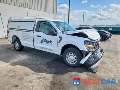 Czwarte zdjęcie samochodu z boku: 2024 FORD F150 XL VIN:1FTMF1KP1RKF08530 - miniatura