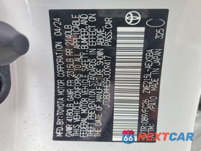 Zdjęcie 12 z 12 samochodu: 2024 TOYOTA COROLLA HYBRID SE VIN:JTDBDMHE5RJ009417 - miniatura