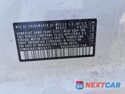 Zdjęcie 12 z 12 samochodu: 2025 VOLKSWAGEN JETTA SPORT VIN:3VWBX7BU3SM068870 - miniatura
