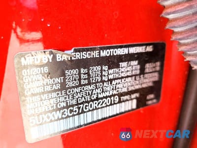 Zdjęcie 13 z 13 samochodu: 2016 BMW X4 XDRIVE28I VIN:5UXXW3C57G0R22019 - miniatura