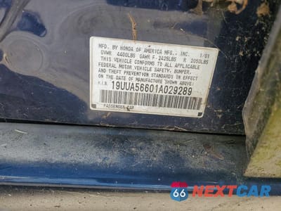 Zdjęcie 12 z 12 samochodu: 2001 ACURA 3.2TL VIN:19UUA56601A029289 - miniatura