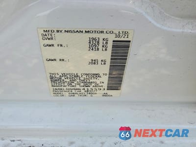 Zdjęcie 12 z 12 samochodu: 2021 NISSAN ALTIMA 2.5 SV VIN:1N4BL4DV6MN415593 - miniatura