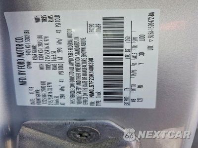 Zdjęcie 12 z 12 samochodu: 2019 FORD TRANSIT CONNECT XLT VIN:NM0LS7F23K1406390 - miniatura