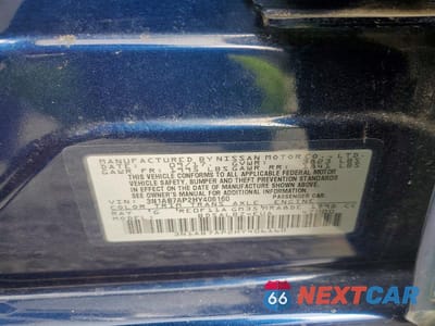 Zdjęcie 13 z 13 samochodu: 2017 NISSAN SENTRA S VIN:3N1AB7AP2HY406160 - miniatura
