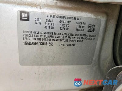 Zdjęcie 12 z 12 samochodu: 2012 CADILLAC CTS VIN:1G6DA5E50C0151556 - miniatura