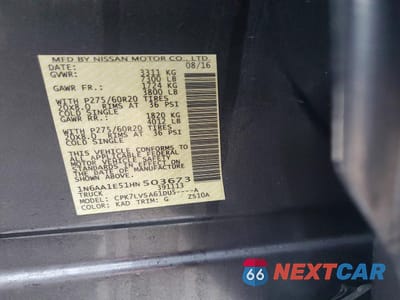 Zdjęcie 12 z 12 samochodu: 2017 NISSAN TITAN SL VIN:1N6AA1E51HN503673 - miniatura