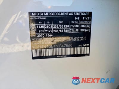Zdjęcie 13 z 13 samochodu: 2022 MERCEDES-BENZ GLA 250 VIN:W1N4N4GB1NJ347560 - miniatura