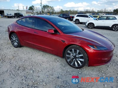 Czwarte zdjęcie samochodu z boku: 2024 TESLA MODEL 3 VIN:5YJ3E1EA7RF737555 - miniatura