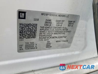 Zdjęcie 13 z 13 samochodu: 2019 BUICK ENCLAVE AVENIR VIN:5GAEVCKW7KJ199752 - miniatura