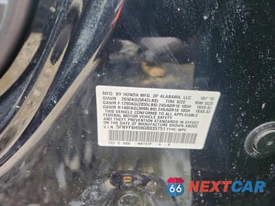 Zdjęcie 13 z 13 samochodu: 2016 HONDA PILOT EXL VIN:5FNYF6H59GB035751 - miniatura
