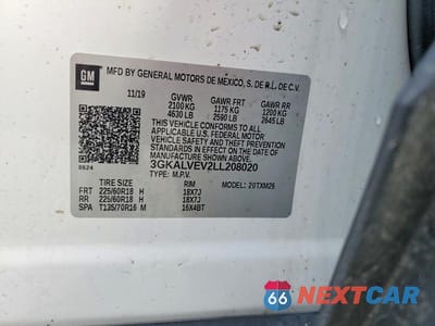 Zdjęcie 13 z 13 samochodu: 2020 GMC TERRAIN SLT VIN:3GKALVEV2LL208020 - miniatura