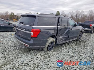 Trzecie zdjęcie samochodu z tyłu: 2022 FORD EXPEDITION MAX XLT VIN:1FMJK1JT4NEA31853 - miniatura