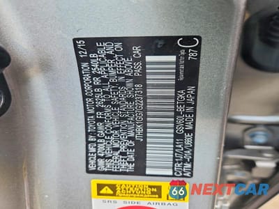 Zdjęcie 12 z 12 samochodu: 2016 LEXUS ES 350 VIN:JTHBK1GG7G2237318 - miniatura