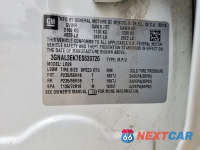 Zdjęcie 12 z 13 samochodu: 2014 CHEVROLET CAPTIVA LT VIN:3GNAL3EK7ES630726 - miniatura