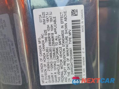 Zdjęcie 13 z 13 samochodu: 2025 HONDA CR-V EXL VIN:2HKRS3H77SH306901 - miniatura