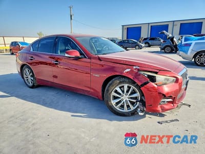 Czwarte zdjęcie samochodu z boku: 2014 INFINITI Q50 HYBRID PREMIUM VIN:JN1AV7ARXEM700140 - miniatura