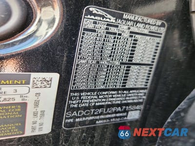 Zdjęcie 12 z 12 samochodu: 2023 JAGUAR F-PACE R-DYNAMIC S VIN:SADCT2FU2PA715848 - miniatura