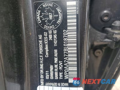 Zdjęcie 12 z 12 samochodu: 2011 PORSCHE PANAMERA 2 VIN:WP0AA2A77BL018702 - miniatura