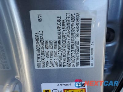 Zdjęcie 12 z 12 samochodu: 2025 HONDA ACCORD HYBRID SPORT VIN:1HGCY2F59SA075055 - miniatura