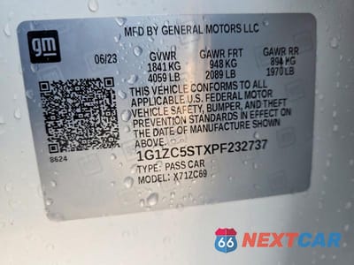 Zdjęcie 13 z 13 samochodu: 2023 CHEVROLET MALIBU LS VIN:1G1ZC5STXPF232737 - miniatura
