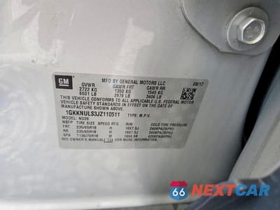 Zdjęcie 12 z 12 samochodu: 2018 GMC ACADIA SLT-1 VIN:1GKKNULS3JZ110511 - miniatura