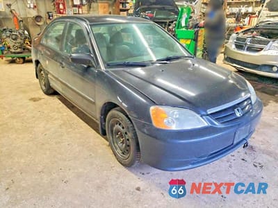 Czwarte zdjęcie samochodu z boku: 2002 HONDA CIVIC LX VIN:2HGES16852H942404 - miniatura