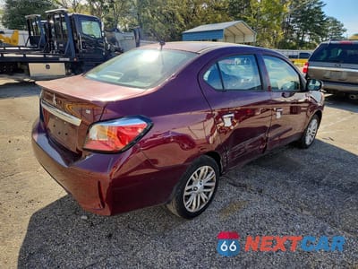 Trzecie zdjęcie samochodu z tyłu: 2022 MITSUBISHI MIRAGE G4 SE VIN:ML32FVFJ7NHF05892 - miniatura