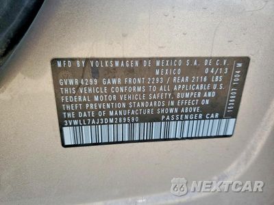 Zdjęcie 12 z 12 samochodu: 2013 VOLKSWAGEN JETTA TDI VIN:3VWLL7AJ3DM289590 - miniatura