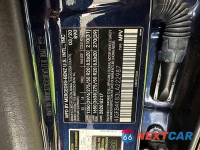 Zdjęcie 10 z 10 samochodu: 2020 MERCEDES-BENZ GLE 350 4MATIC VIN:4JGFB4KB3LA222987 - miniatura