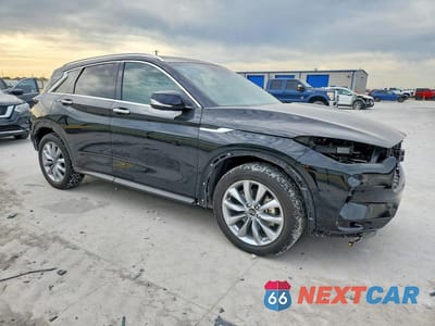 Czwarte zdjęcie samochodu z boku: 2022 INFINITI QX50 ESSENTIAL VIN:3PCAJ5CA4NF116779 - miniatura