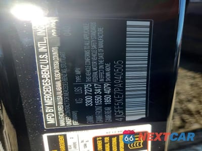 Zdjęcie 13 z 13 samochodu: 2023 MERCEDES-BENZ GLS 450 4MATIC VIN:4JGFF5KE7PA940505 - miniatura
