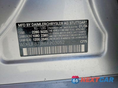 Zdjęcie 12 z 12 samochodu: 2006 MERCEDES-BENZ E 350 4MATIC VIN:WDBUF87J86X203052 - miniatura