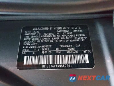 Zdjęcie 13 z 13 samochodu: 2021 NISSAN ROGUE SPORT S VIN:JN1BJ1AV4MW560261 - miniatura