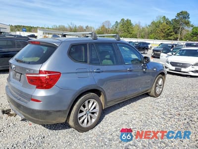 Trzecie zdjęcie samochodu z tyłu: 2014 BMW X3 XDRIVE28I VIN:5UXWX9C59E0D27412 - miniatura