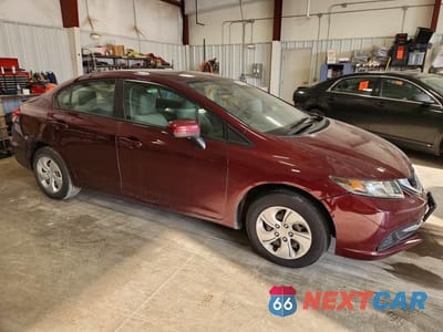 Czwarte zdjęcie samochodu z boku: 2015 HONDA CIVIC LX VIN:19XFB2F50FE093041 - miniatura