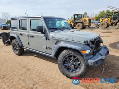 Czwarte zdjęcie samochodu z boku: 2020 JEEP WRANGLER VIN:1C4HJXDN9LW209222 - miniatura