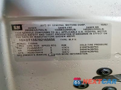 Zdjęcie 14 z 14 samochodu: 2008 GMC ENVOY VIN:1GKDT13S782165656 - miniatura